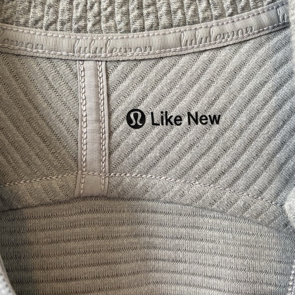 Lululemon On Repeat Bomber coat Heathered Core Lt Grey Textured Full Zip Size 4 - Picture 6 of 12